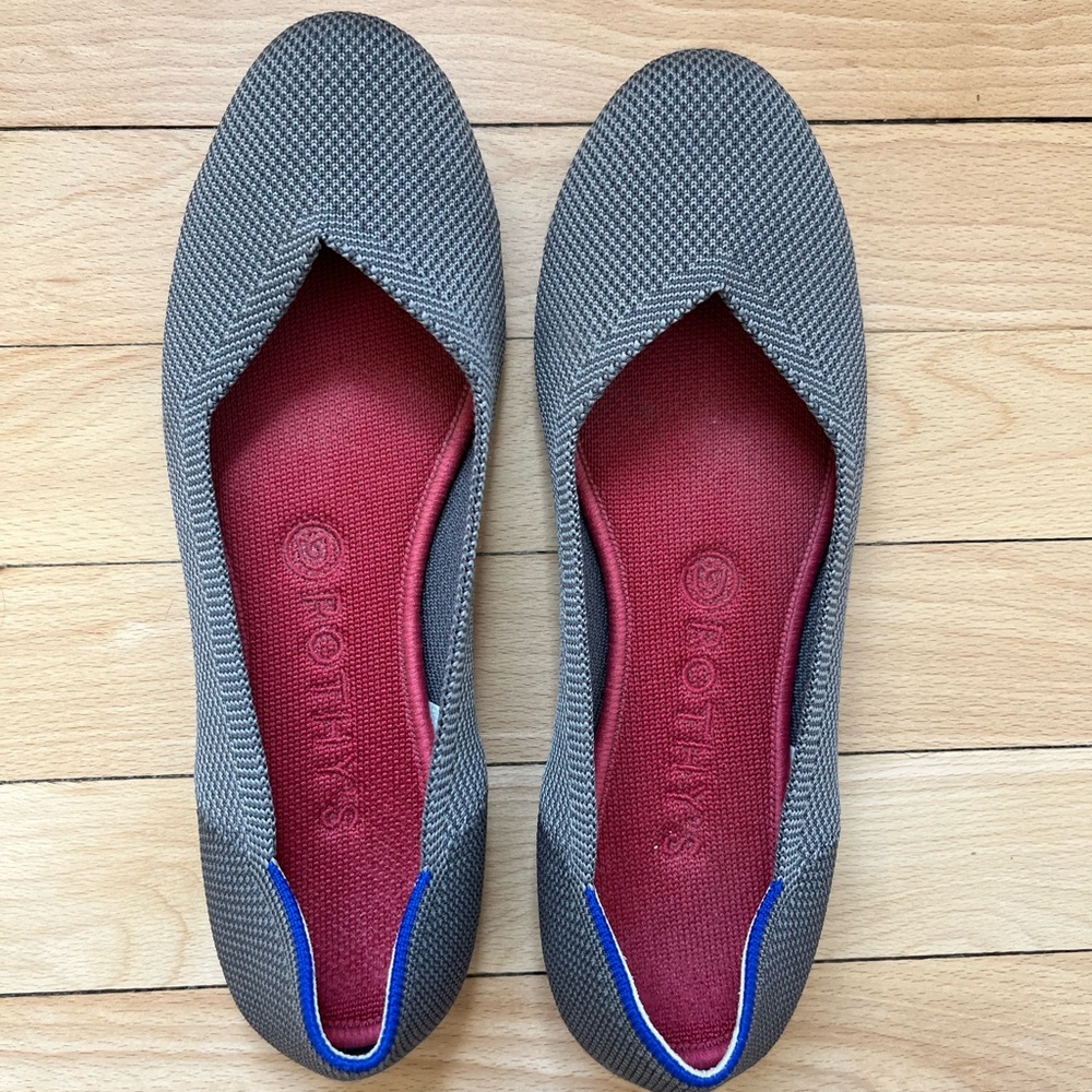 Rothy’s size 8.5 Grey Flats